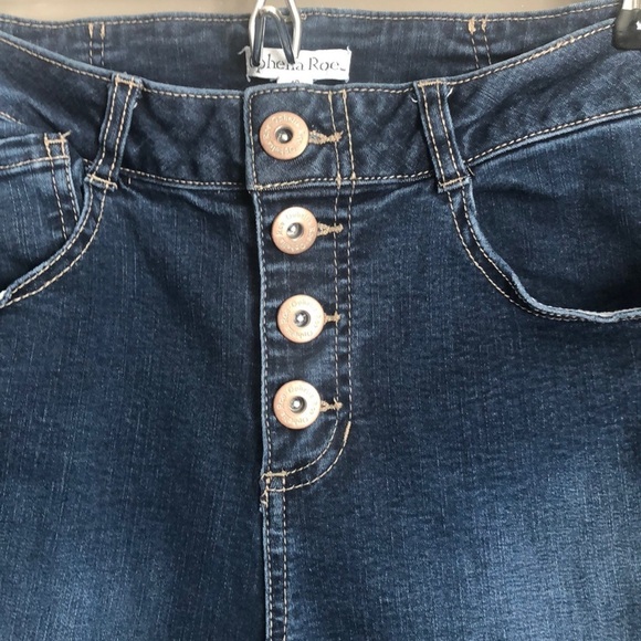 Ophelia Roe Button Fly High Waisted Skinny 10 - Picture 4 of 12